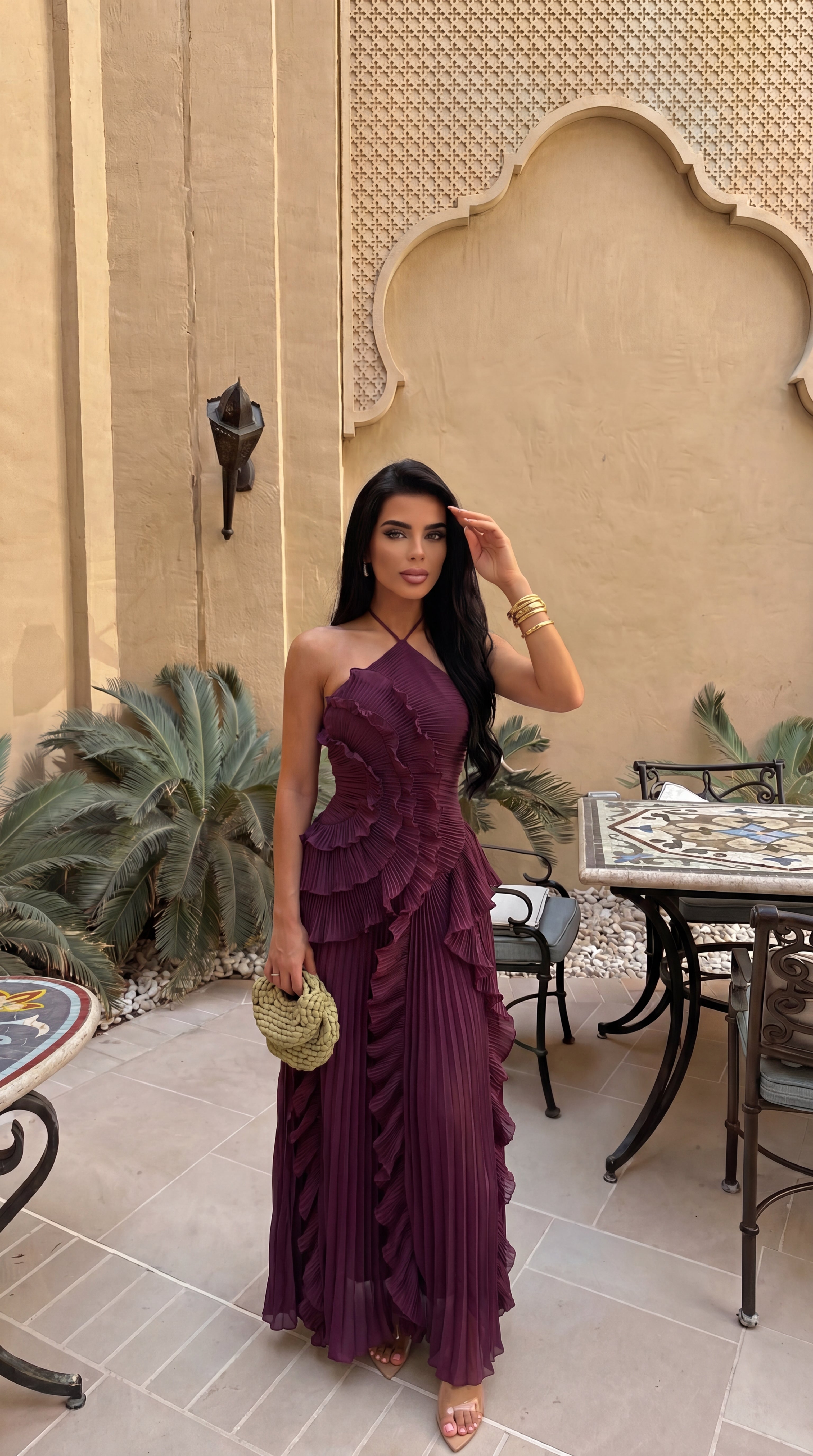Emma Ruffle Maxi Dress