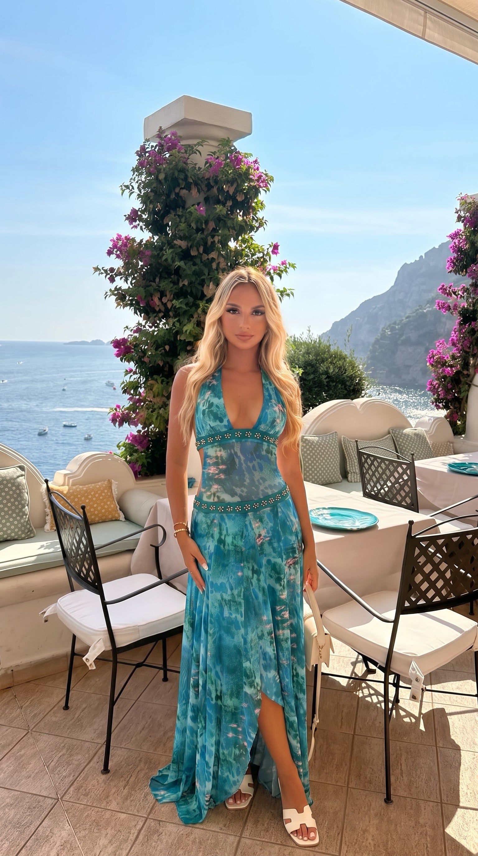 Sienna Halter Maxi Dress