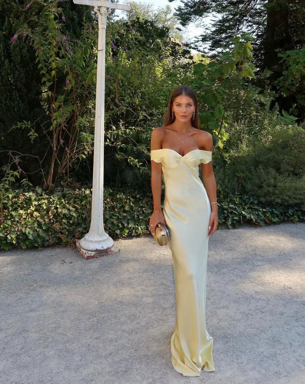 Marzelle Satin Maxi Dress