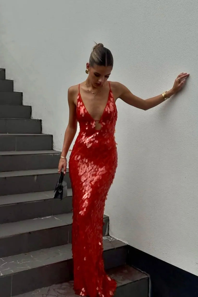 Zarina Sequin Maxi Dress
