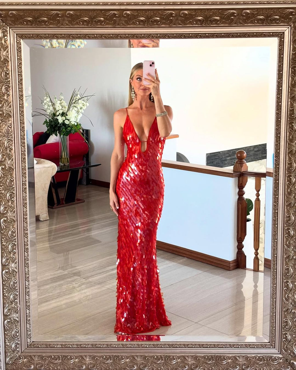 Zarina Sequin Maxi Dress