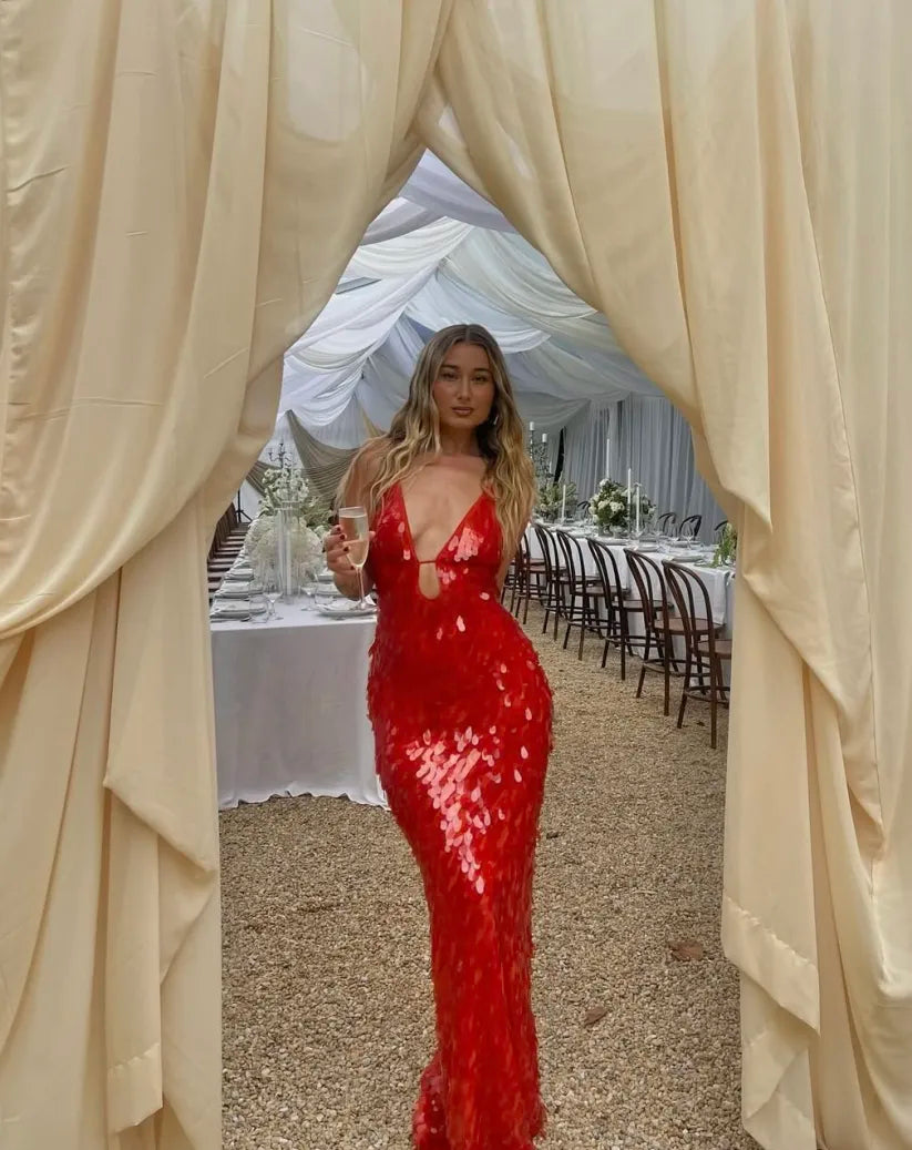Zarina Sequin Maxi Dress
